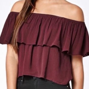 Kendall and Kylie Off the Shoulder Top